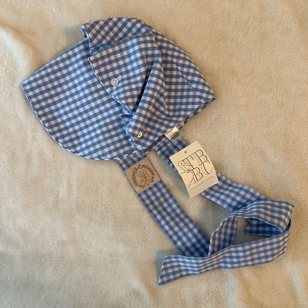 The Beaufort Bonnet Company Blue Gingham Bonnet